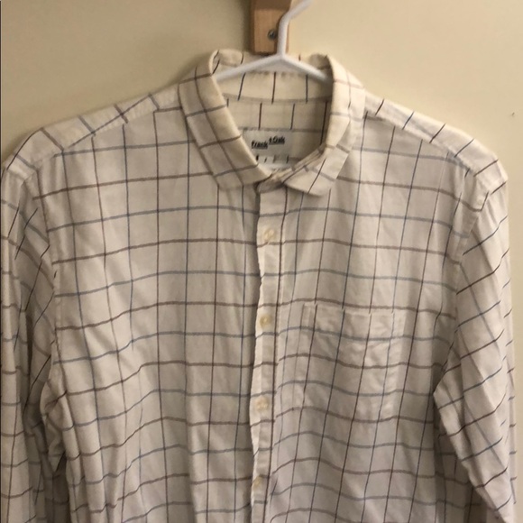 Frank and oak white pattern shirt - Picture 1 of 3